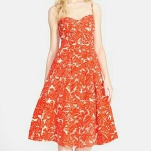 Joie Silk A Line Floral Midi Dress